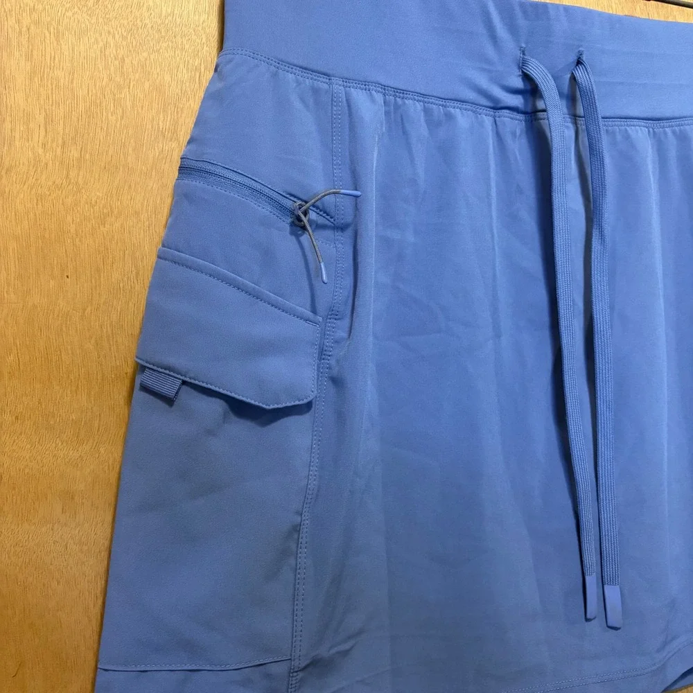 Gerry Cargo Utility Skort Medium Blue Hiking Gorpcore Active Travel Skirt *READ